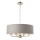 Endon 94415 - Lampadario a sospensione con catena HIGHCLERE 8xE14/40W/230V grigio/cromo lucido diametro 70 cm