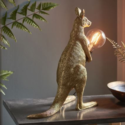 Endon 95075 - Lampada da tavolo KANGAROO 1xE27/10W/230V dorata