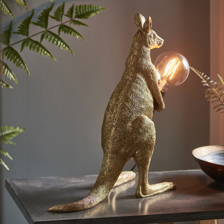 Endon 95075 - Lampada da tavolo KANGAROO 1xE27/10W/230V dorata