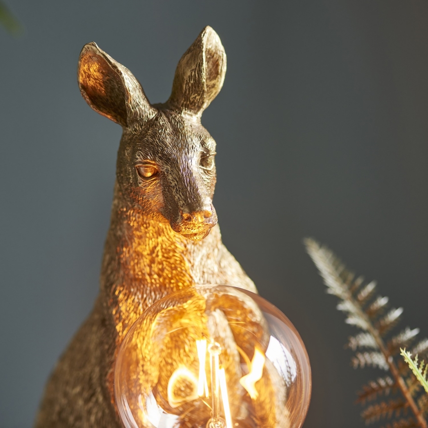 Endon 95075 - Lampada da tavolo KANGAROO 1xE27/10W/230V dorata
