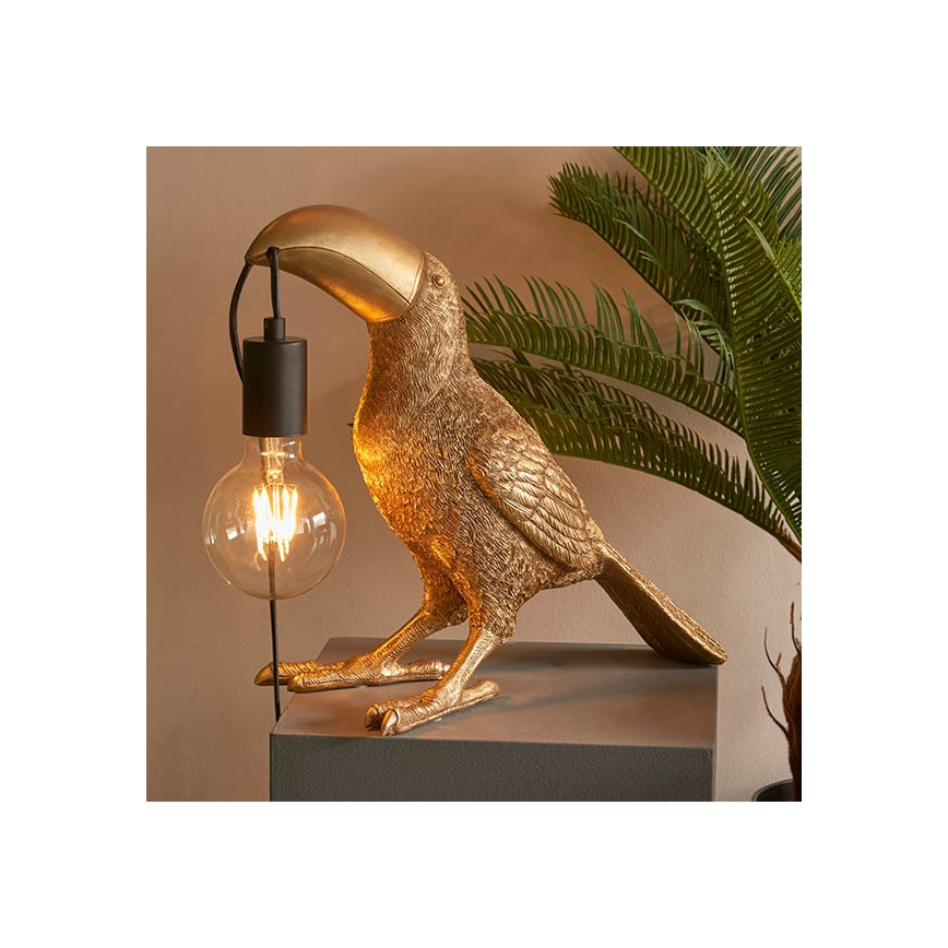 Endon 95077 - Lampada da tavolo TOCO TOUCAN 1xE27/10W/230V oro