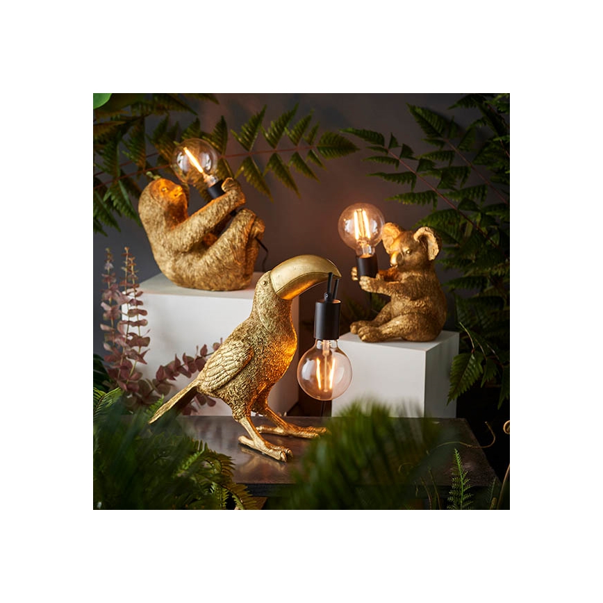 Endon 95077 - Lampada da tavolo TOCO TOUCAN 1xE27/10W/230V oro
