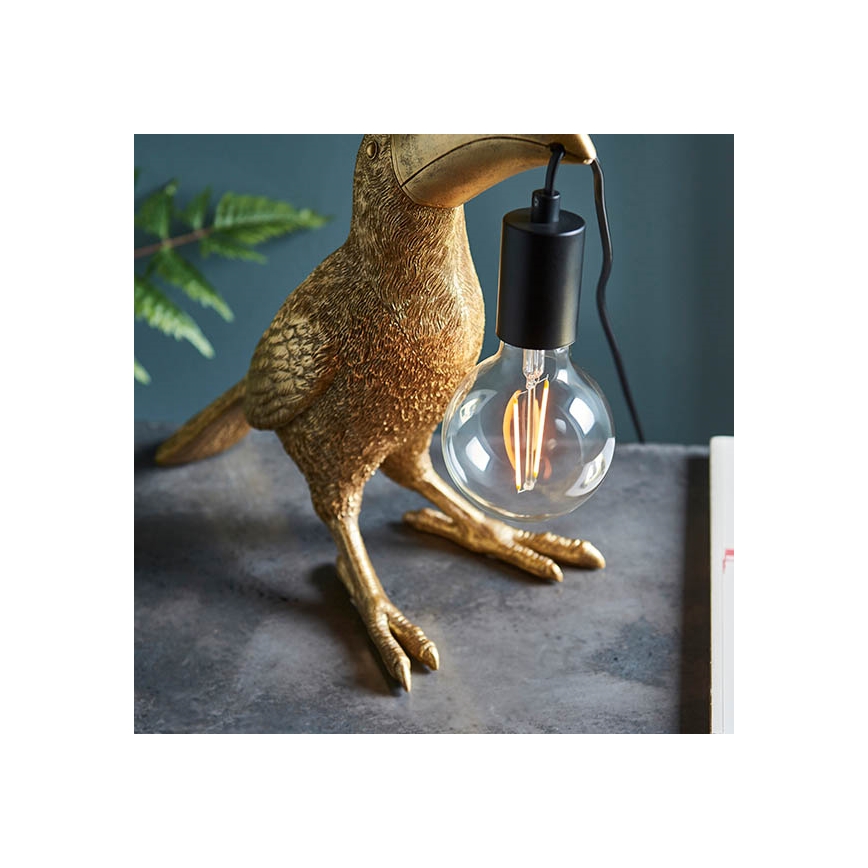 Endon 95077 - Lampada da tavolo TOCO TOUCAN 1xE27/10W/230V oro
