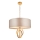 Endon 95211 - Lampadario a catena 5xE27/10W/230V Ø 70 cm grigio/ottone