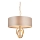 Endon 95212 - Lampadario sospeso con catena 3xE27/10W/230V Ø 60 cm grigio/ottone