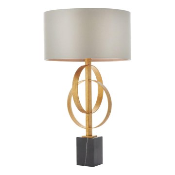 Endon 95213 - Lampada da tavolo 1xE27/10W/230V grigia/ottone/nera