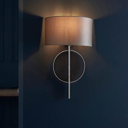 Endon 95214 - Lampada da parete 1xE27/10W/230V grigia