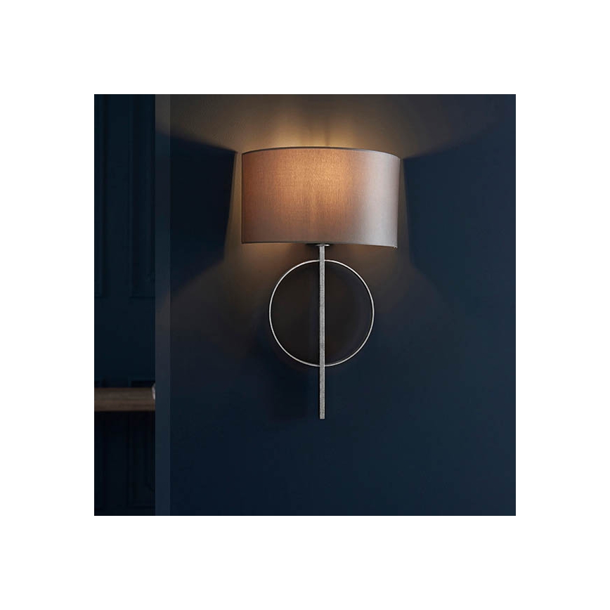 Endon 95214 - Lampada da parete 1xE27/10W/230V grigia