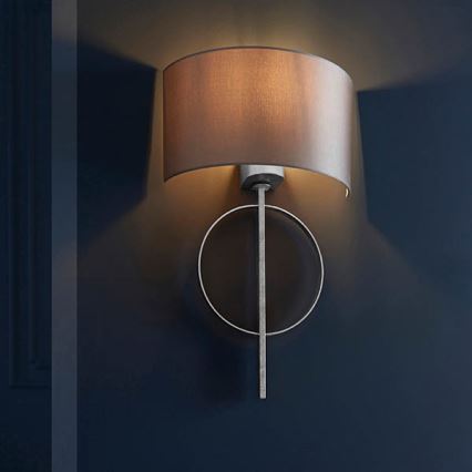 Endon 95214 - Lampada da parete 1xE27/10W/230V grigia