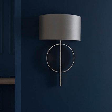 Endon 95214 - Lampada da parete 1xE27/10W/230V grigia