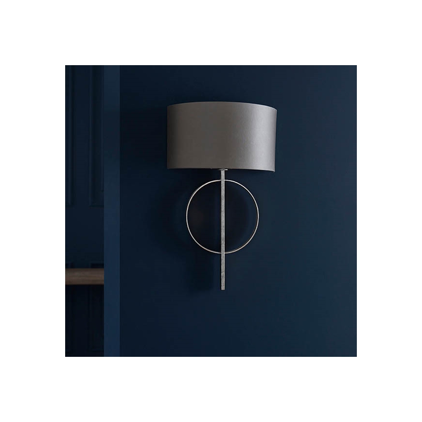 Endon 95214 - Lampada da parete 1xE27/10W/230V grigia