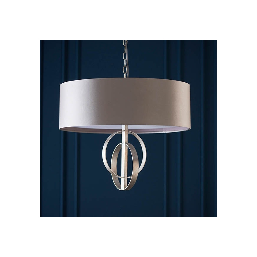 Endon 95215 - Lampadario a catena 5xE27/10W/230V Ø 70 cm grigio