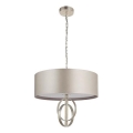Endon 95216 - Lampadario a catena 3xE27/10W/230V diam. 60 cm grigio