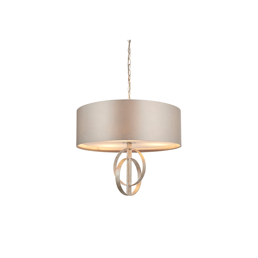 Endon 95216 - Lampadario a catena 3xE27/10W/230V diam. 60 cm grigio