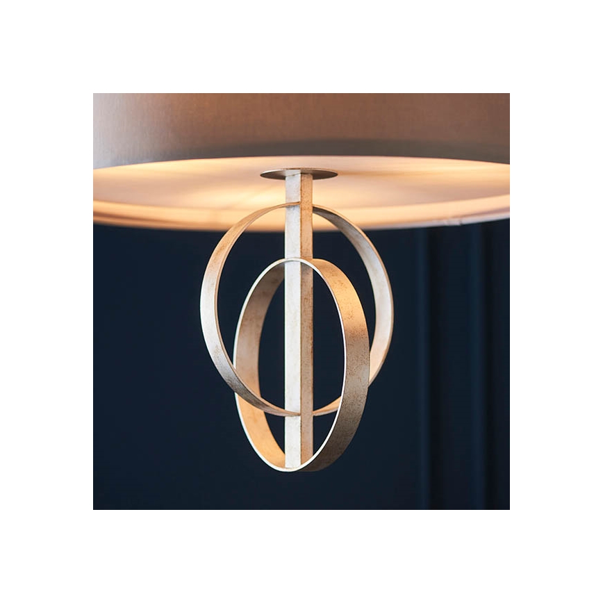 Endon 95216 - Lampadario a catena 3xE27/10W/230V diam. 60 cm grigio