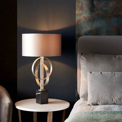 Endon 95217 - Lampada da tavolo 1xE27/10W/230V grigio/nero