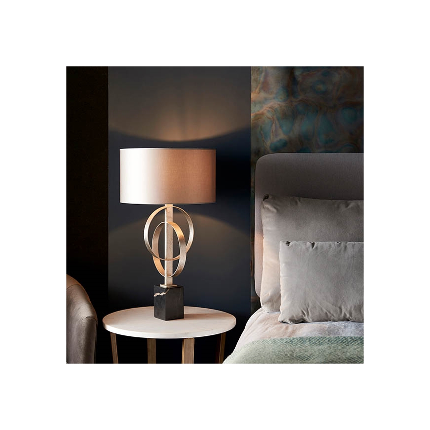 Endon 95217 - Lampada da tavolo 1xE27/10W/230V grigio/nero