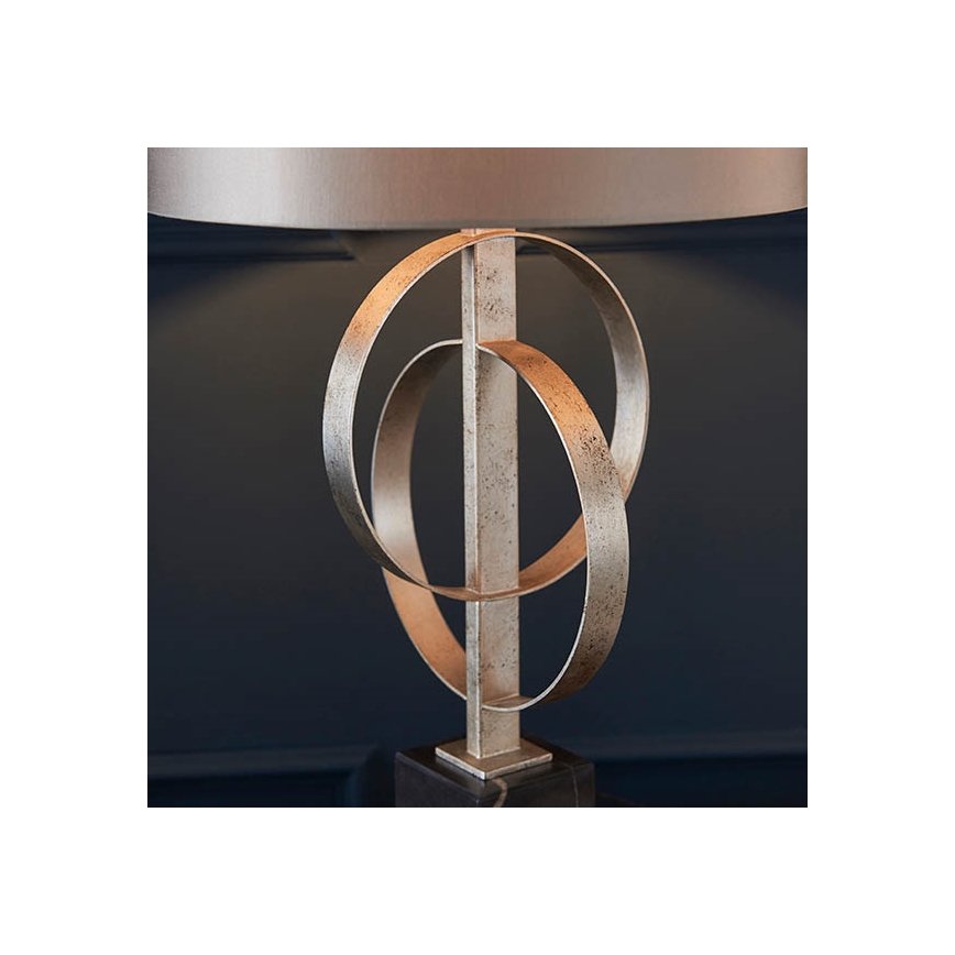 Endon 95217 - Lampada da tavolo 1xE27/10W/230V grigio/nero