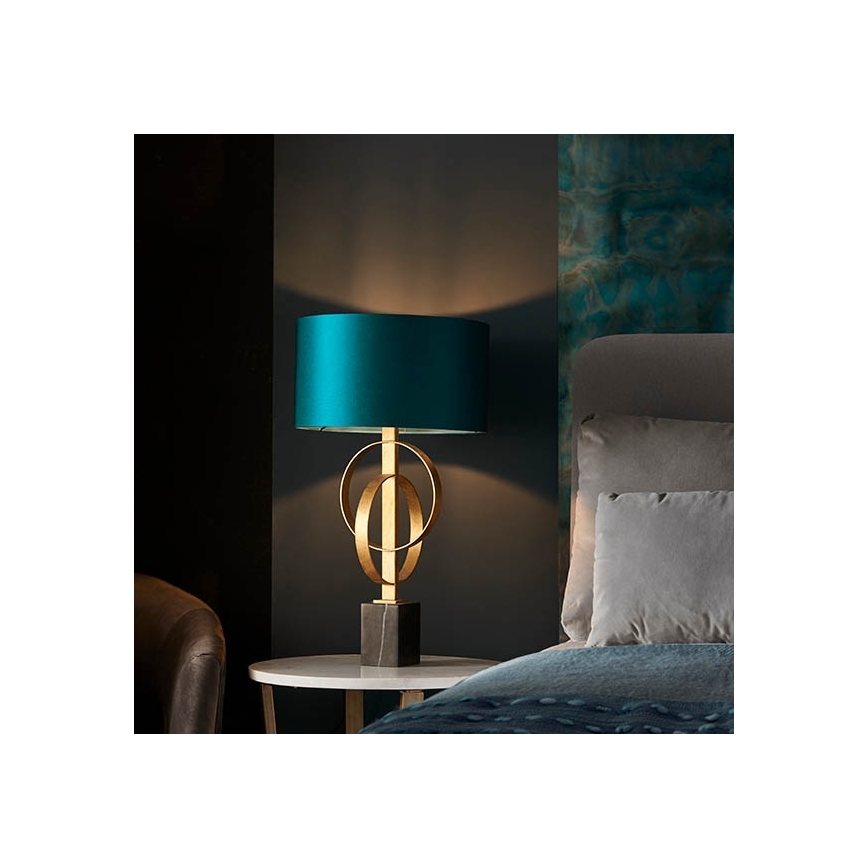 Endon 95221 - Lampada da tavolo 1xE27/10W/230V blu/ottone/nero