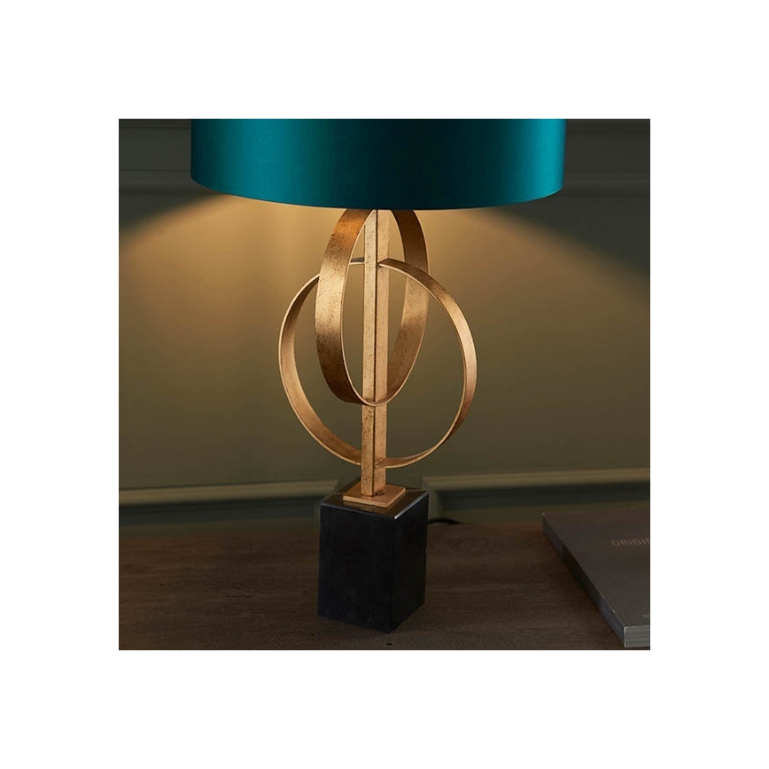 Endon 95221 - Lampada da tavolo 1xE27/10W/230V blu/ottone/nero