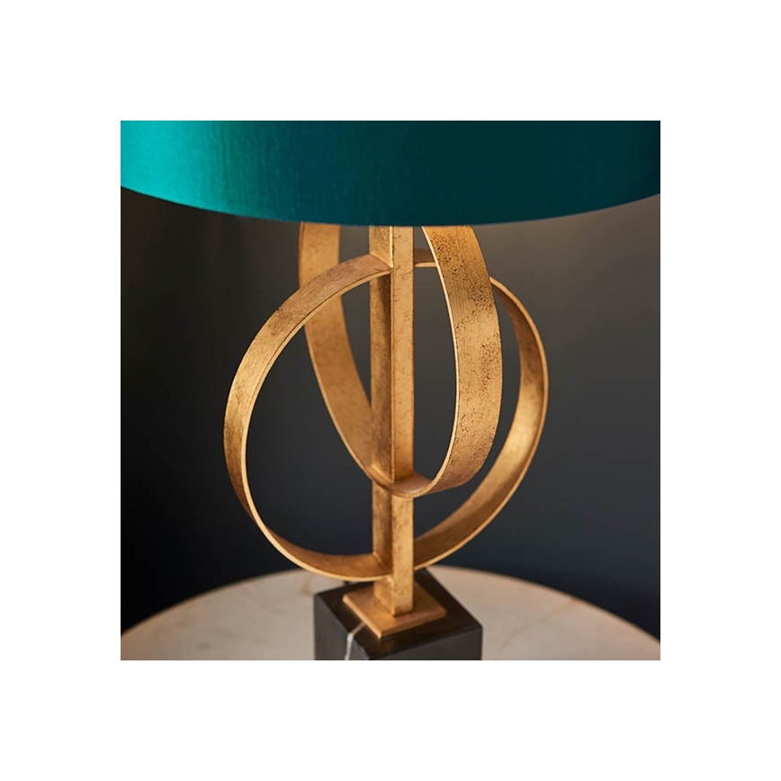 Endon 95221 - Lampada da tavolo 1xE27/10W/230V blu/ottone/nero