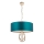 Endon 95223 - Lampadario con catena 5xE27/10W/230V Ø 70 cm blu/grigio