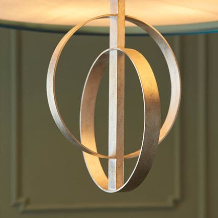 Endon 95223 - Lampadario con catena 5xE27/10W/230V Ø 70 cm blu/grigio