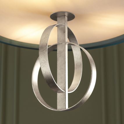 Endon 95224 - Lampadario a catena 3xE27/10W/230V Ø 60 cm blu/grigio
