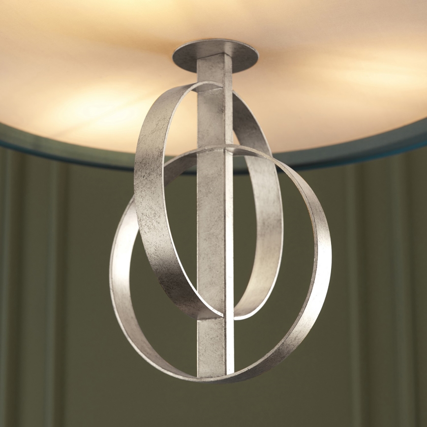 Endon 95224 - Lampadario a catena 3xE27/10W/230V Ø 60 cm blu/grigio