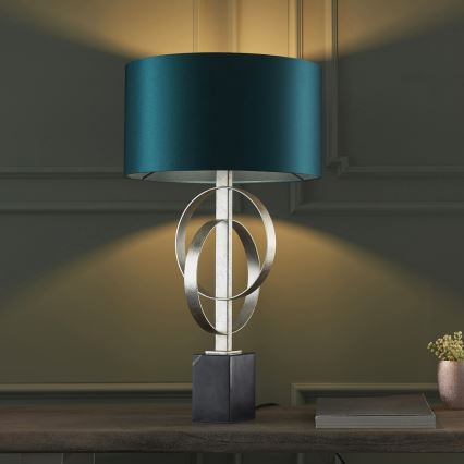 Endon 95225 - Lampada da tavolo 1xE27/10W/230V blu/grigio/nero