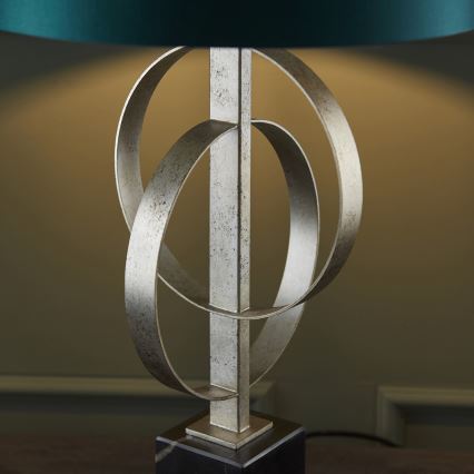 Endon 95225 - Lampada da tavolo 1xE27/10W/230V blu/grigio/nero