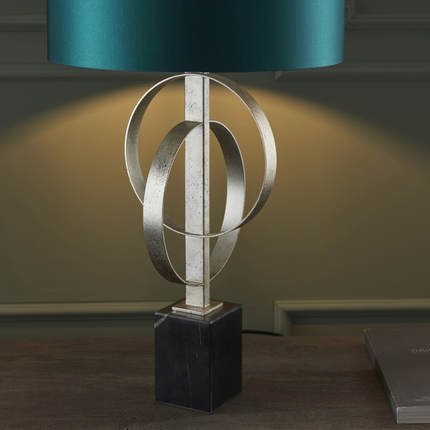 Endon 95225 - Lampada da tavolo 1xE27/10W/230V blu/grigio/nero