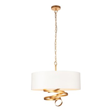 Endon 95268 - Lampadario a catena 3xE14/6W/230V Ø 60 cm bianco/ottone