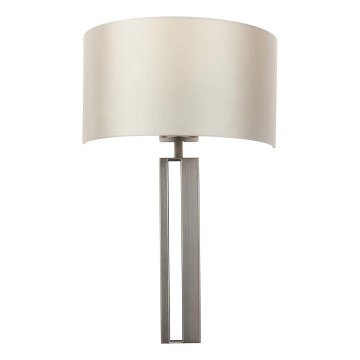 Endon 95449 - Applique da parete 1xE27/10W/230V beige/cromo opaco