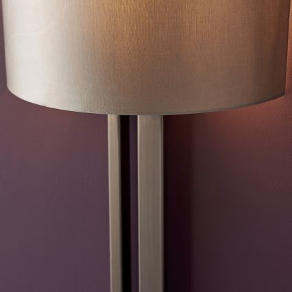 Endon 95449 - Applique da parete 1xE27/10W/230V beige/cromo opaco