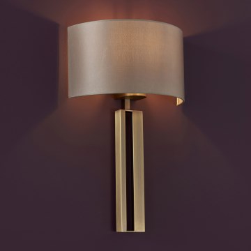 Endon 95452 - Applique da parete 1xE27/10W/230V beige/dorato