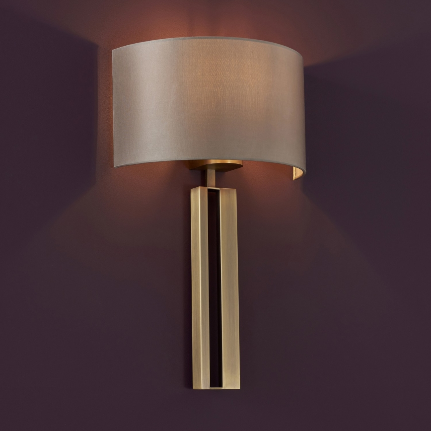 Endon 95452 - Applique da parete 1xE27/10W/230V beige/dorato