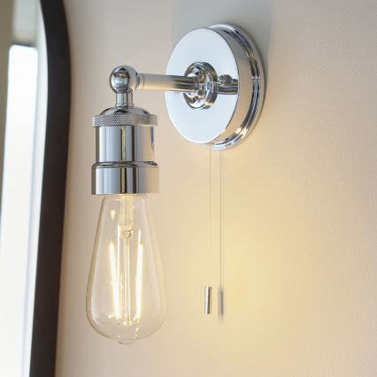 Endon 95505 - Applique da bagno MILLER 1xE27/6W/230V IP44 cromo lucido