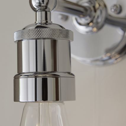 Endon 95505 - Applique da bagno MILLER 1xE27/6W/230V IP44 cromo lucido
