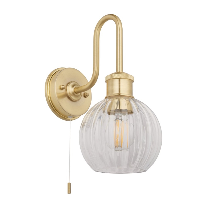Endon 95507 - Applique da bagno KENDALL 1xE27/10W/230V IP44 ottone