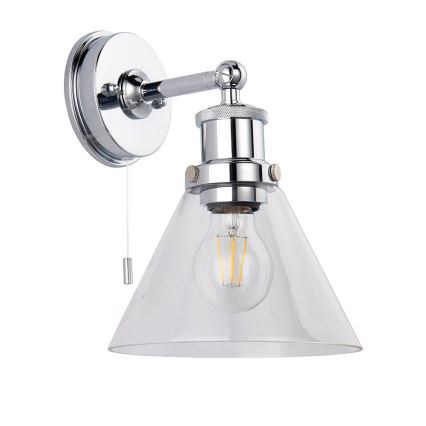 Endon 95513- Faretto da parete per bagno TOULON 1xE27/10W/230V IP44 cromo lucido