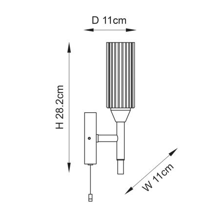 Endon 97171 - Applique da bagno NATORI 1xG9/3W/230V IP44 cromo lucido