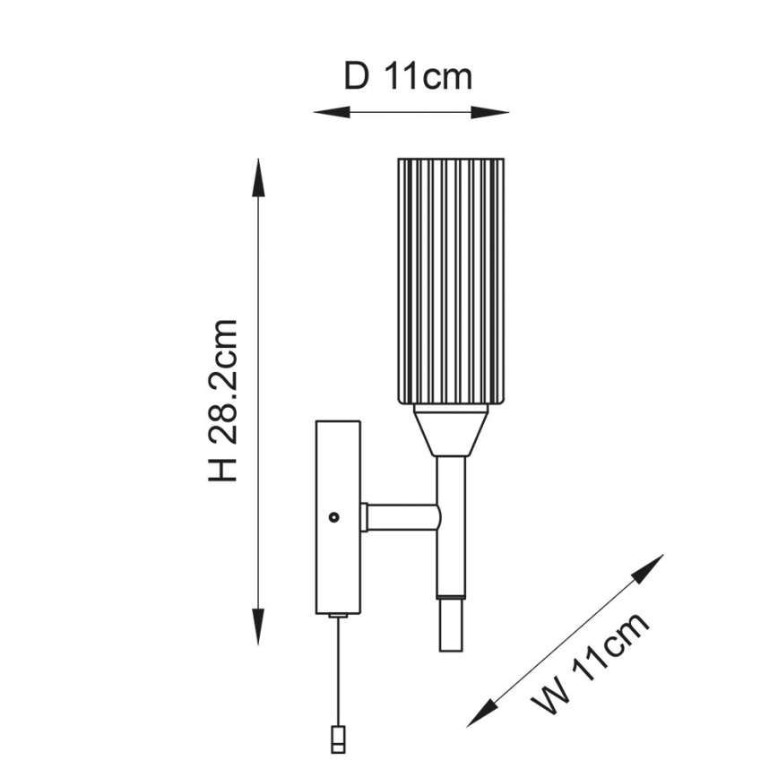 Endon 97171 - Applique da bagno NATORI 1xG9/3W/230V IP44 cromo lucido