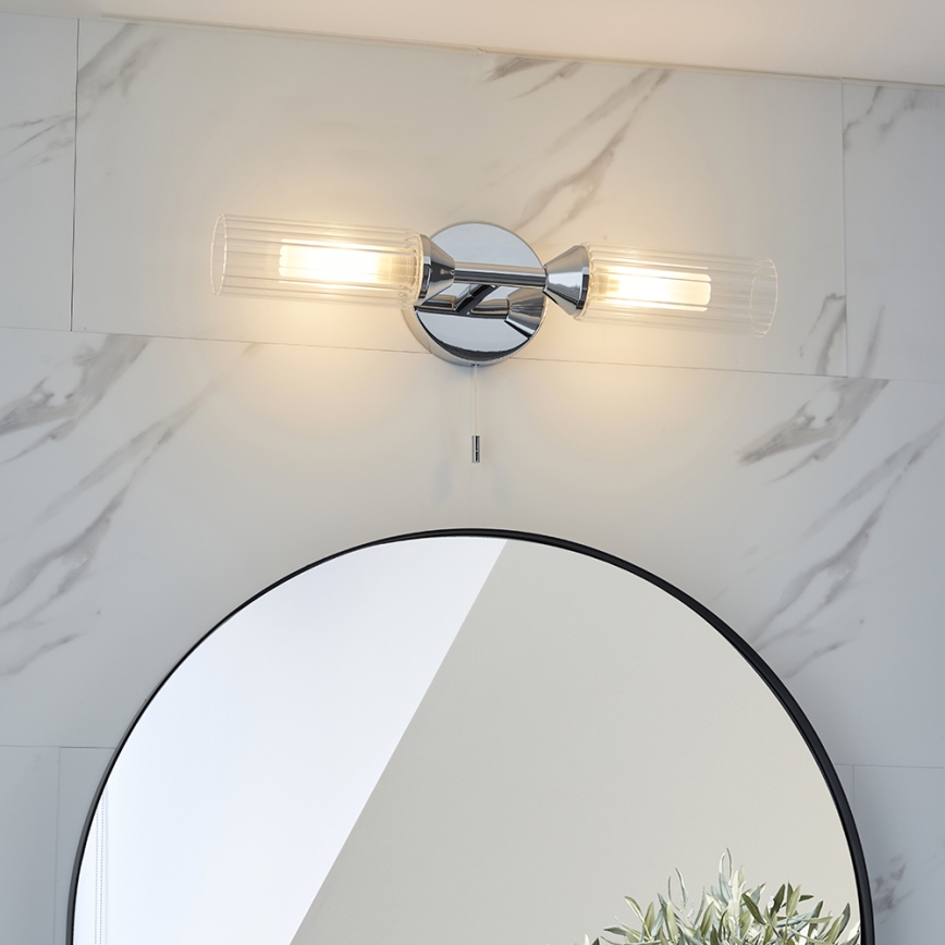 Endon 97172 - Applique da parete per bagno NATORI 2xG9/3W/230V IP44 cromo lucido