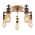 Endon 97244 - Faretto HAL 5xE27/10W/230V ottone