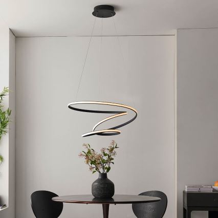 Endon 97632 - Lampadario a sospensione su cavo DUNE LED/47,5W/230V 3000K nero