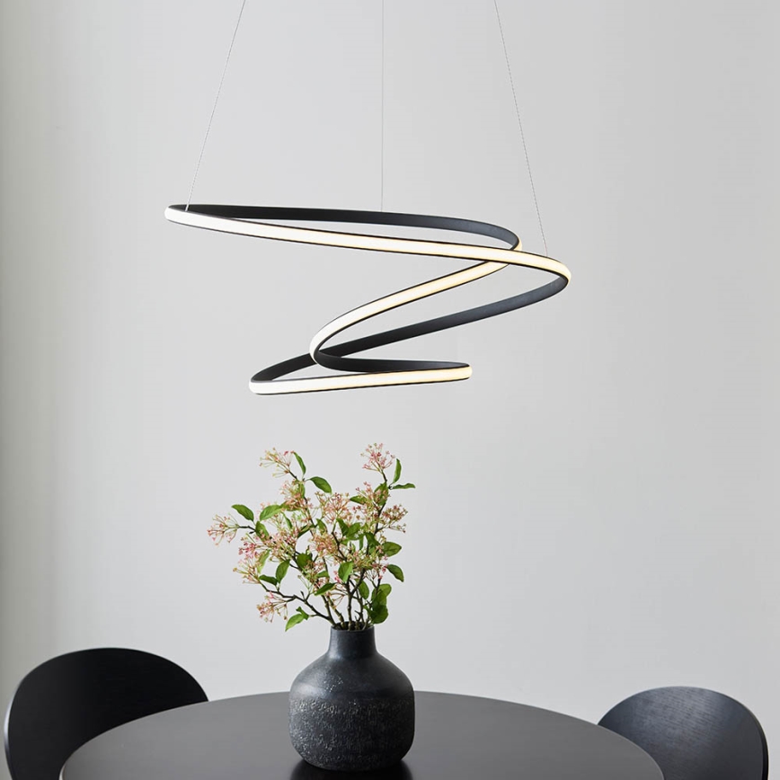 Endon 97632 - Lampadario a sospensione su cavo DUNE LED/47,5W/230V 3000K nero