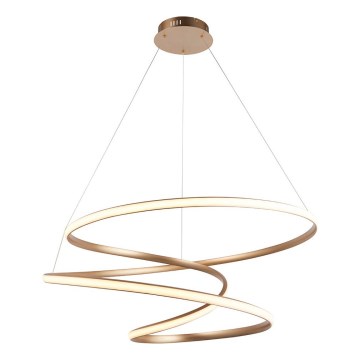 Endon 97639 - Lampadario sospeso dimmerabile a cavo TWIRL LED/88W/230V 3000K oro