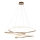 Endon 97645 - Lampadario dimmerabile su cavo TWIRL LED/131W/230V 3000K dorato