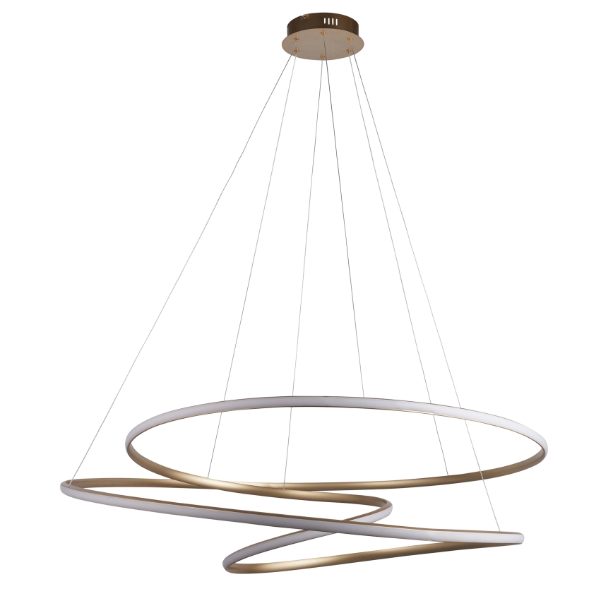 Endon 97645 - Lampadario dimmerabile su cavo TWIRL LED/131W/230V 3000K dorato